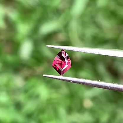 Red Garnet Shield 0.35 Ct Natural Loose Gemstone For Jewelry Making 💎✨