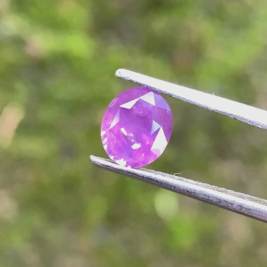 ✨ Pinkish Purple Sapphire Oval 1.39 Ct Heated Only Natural Loose Gemstone 💎