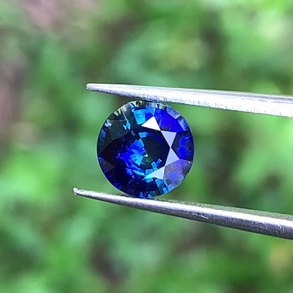 Blue Sapphire 6.5 mm Round Heated Only 1.30 Ct Natural Loose Gemstone for Jewelry Making