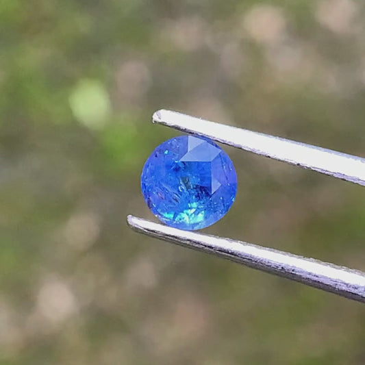 ✨ Blue Sapphire 5.3 mm Round Heated Only 0.91 Ct Natural Loose Gemstone 💎