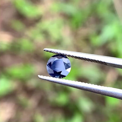 Milky Blue Sapphire Round Cut 0.55 Ct Natural Loose Gemstone For Jewelry Making 💎✨