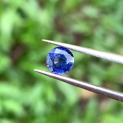 Blue Sapphire 5.1 mm Round 0.70 Ct Heated Only Natural Loose Gemstone For Jewelry Making 💎✨