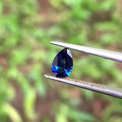 Blue Sapphire Pear Cut 0.57 Ct Natural Loose Gemstone For Jewelry Making 💎✨