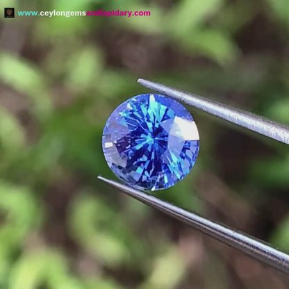 Blue Sapphire 6.7 mm Round Heated Only 1.86 Ct Natural Loose Gemstone For Jewelry Making 💎✨