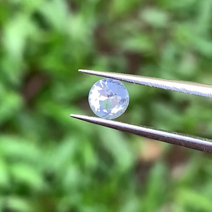 Light Blue Sapphire 4.9 mm Round 0.43 Ct Heated Only Natural Loose Gemstone For Jewelry Making