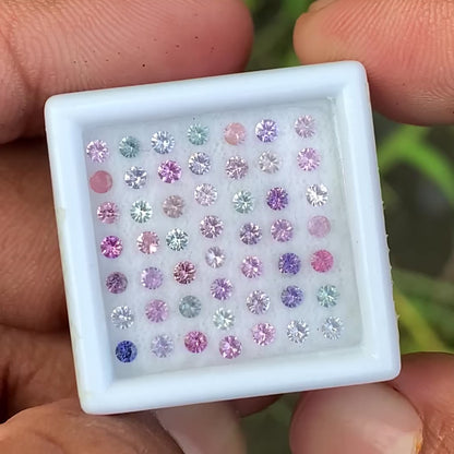 Multicolor Sapphire 1.43 Ct / 50 Loose Gemstone Parcel For Jewelry Making 💎✨