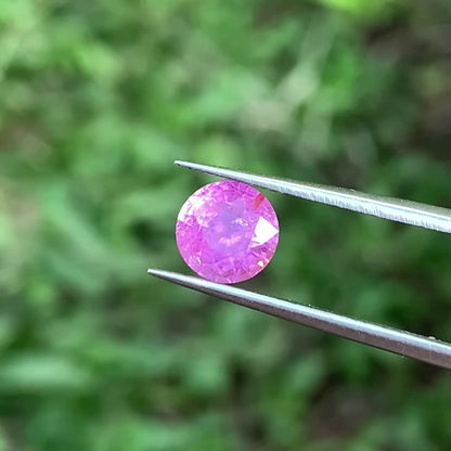 Pink Sapphire 6.4 mm Round 1.40 Ct Heated Only Natural Loose Gemstone For Jewelry Making 💎✨