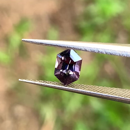 Purple Spinel 0.63 Ct Elongated Hexagon Loose Gemstone For Contemporary Jewelry 💎✨